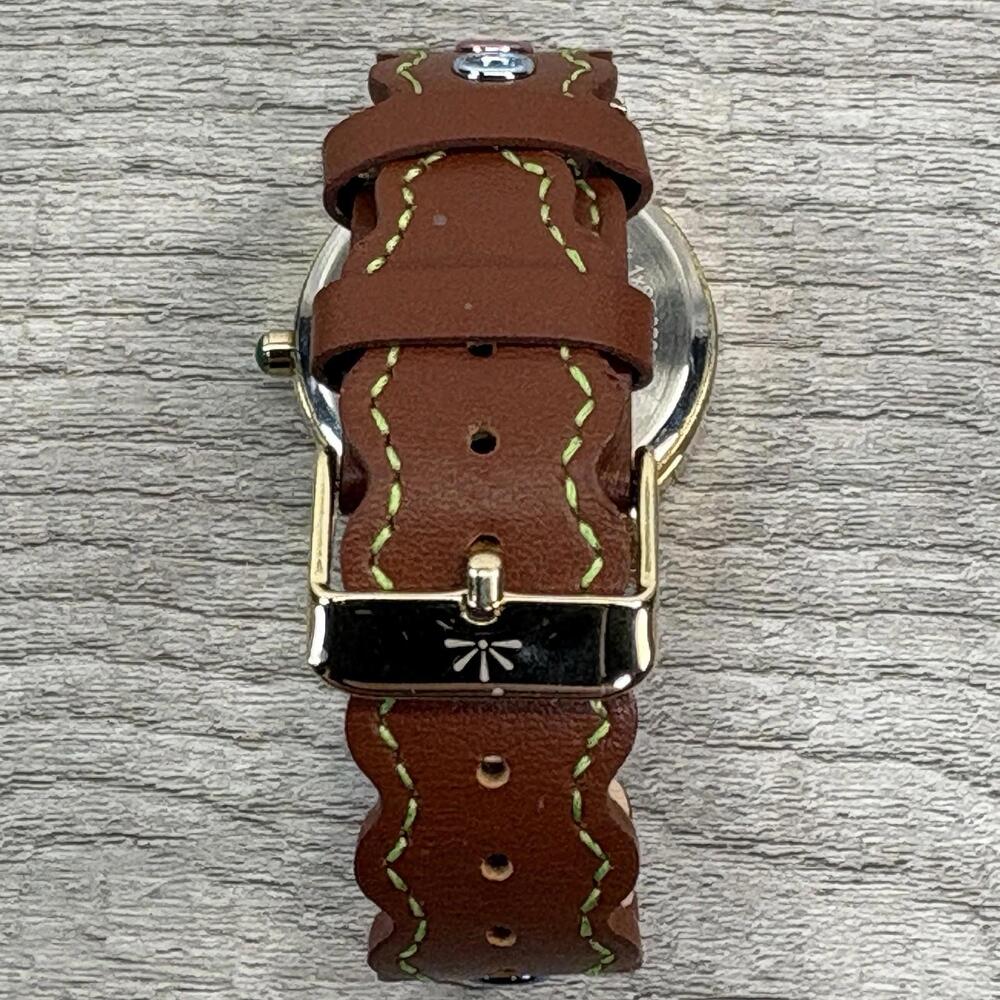 Isaac Mizrahi x Crayola Designer Watch - Gold Tone & Colorful Grommet Leather - Picture 8 of 11